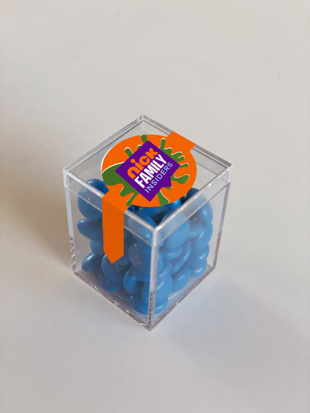 Branded M&Ms Candy Cubes with Personalized Labels – MyCustomCandy