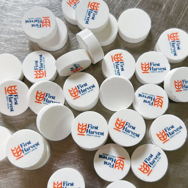 branded logo mints