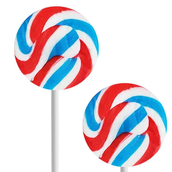 Branded Swirl Lollipops with Personalized Custom Logo Labels (100 Lollipops)