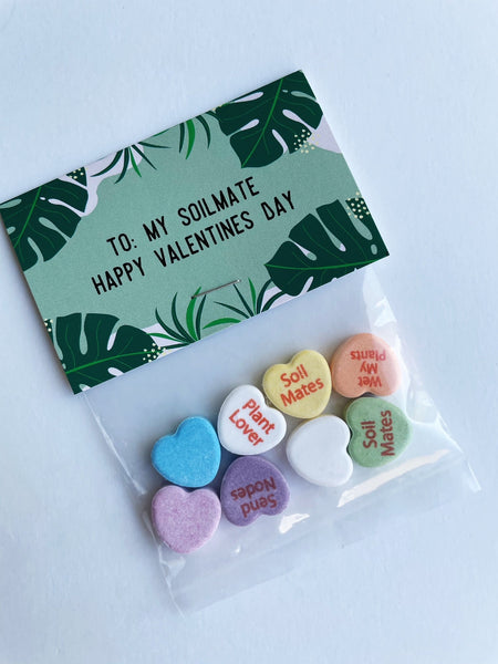personalized conversation heart candy bags