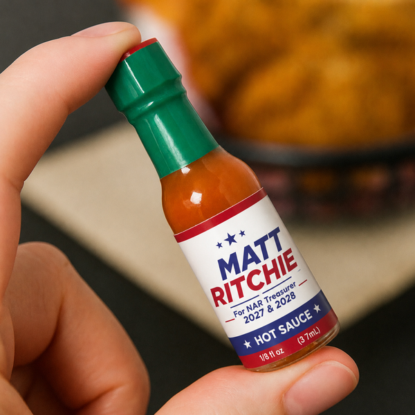 Branded hot sauce political candidate