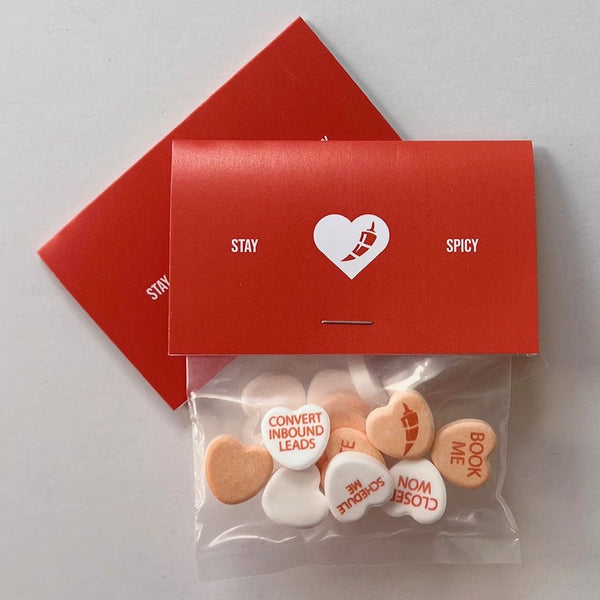 Customerize Candy Customized Candy Hearts Personalized Bags - 8 Candies Per Bag (100 Bag ...