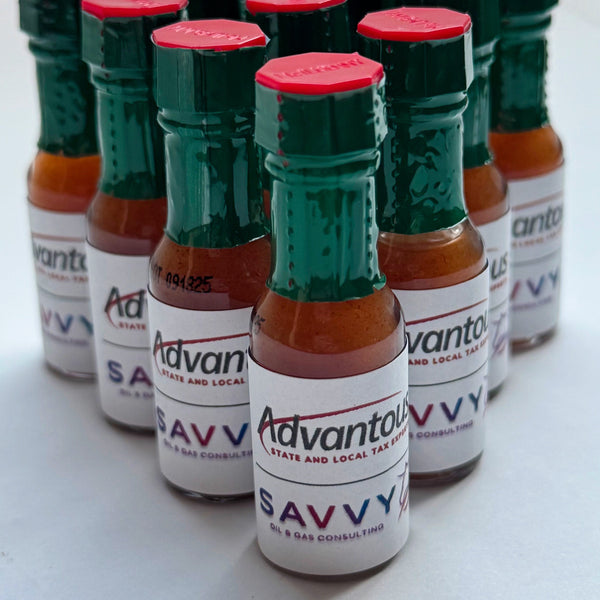 branded hot sauce Tabasco mini bottles