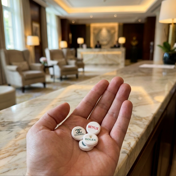 branded logo hotel mints