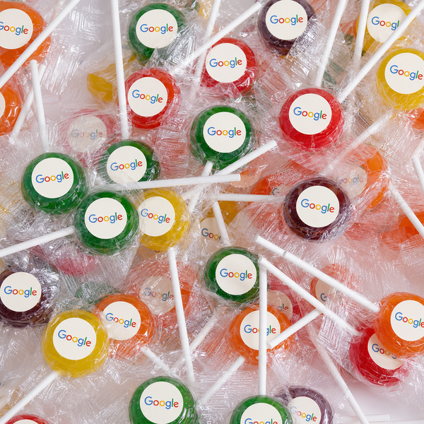 branded lollipops personalized with logo
