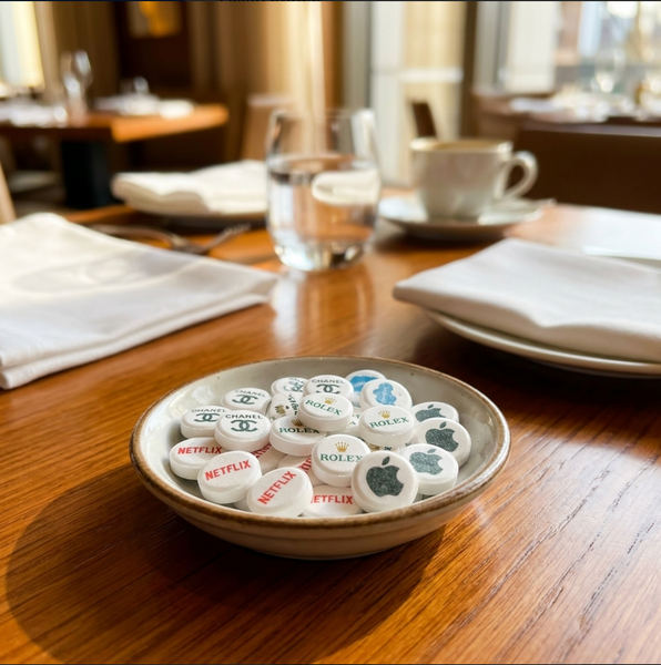 branded restaurant mints