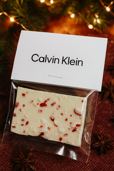branded peppermint bark holiday promotional product