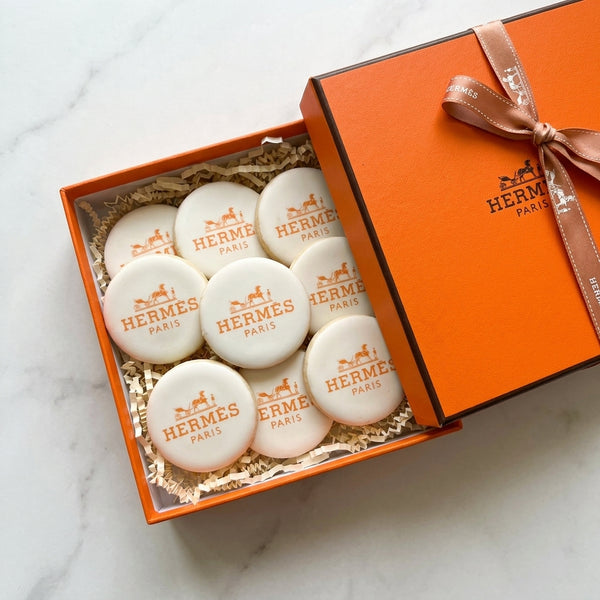 custom logo cookies hermes