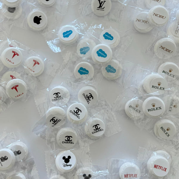 custom mints with logo