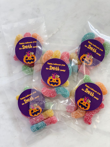 personalized halloween candy bags