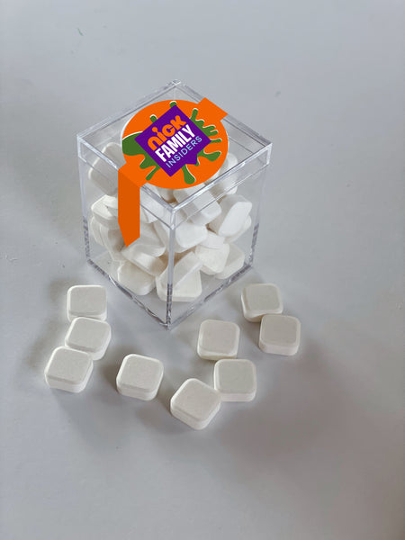 branded breath mint cubes