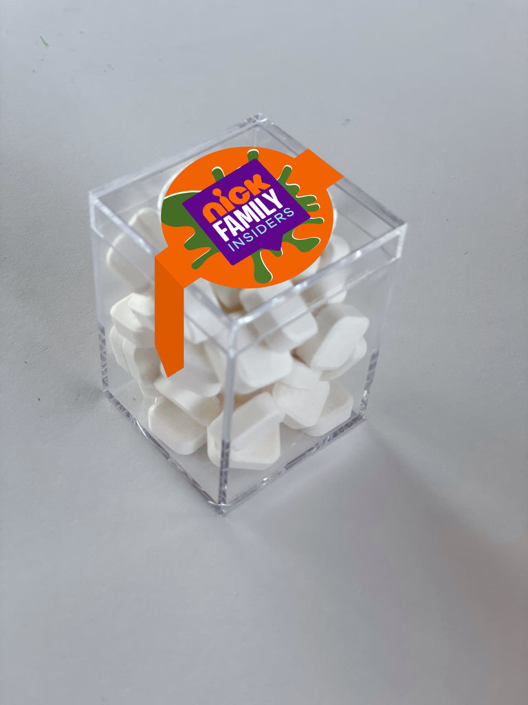 Branded Breath Mint Cubes with Personalized Labels MyCustomCandy