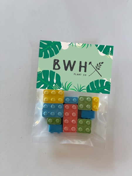 candy lego tradeshow giveaway bags