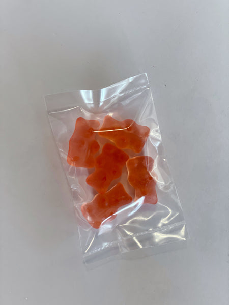 Champagne Gummy Bear Bags with Personalized Labels