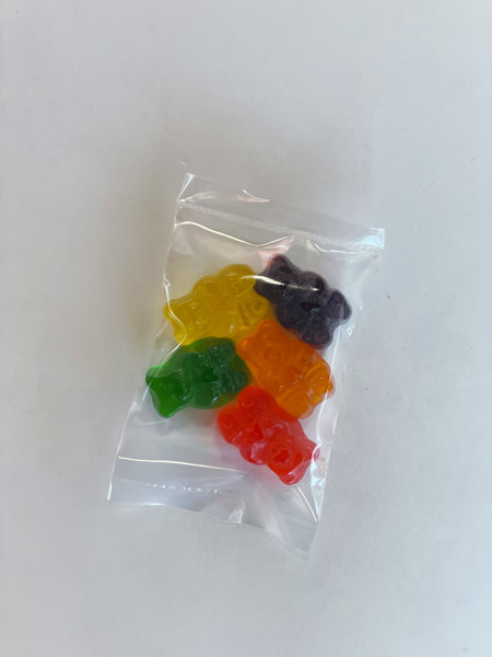 Rainbow Gummy Bear Bags with Personalized Labels