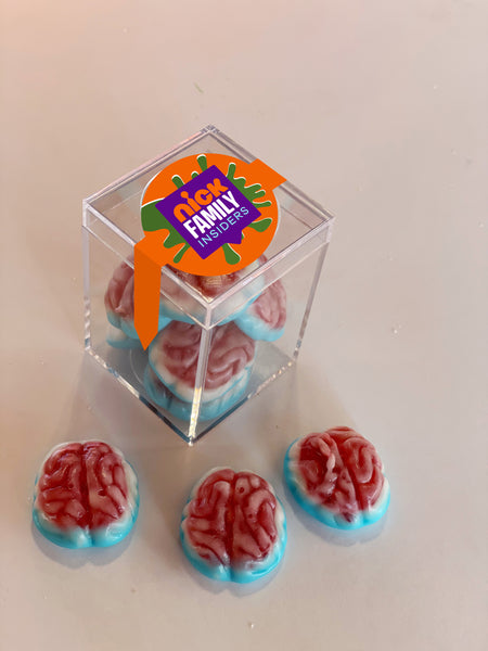 gummy brain candy cubes personalized with logo 