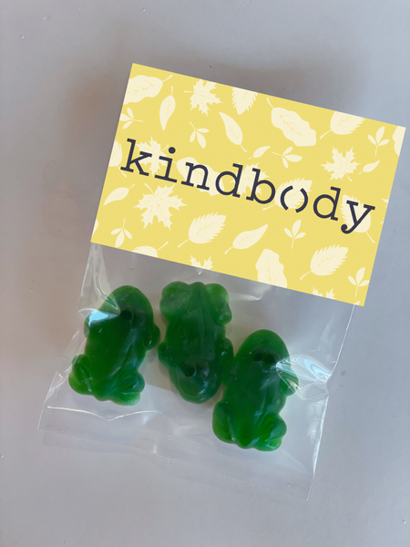 gummy frog personalized candy bags