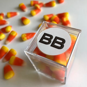 branded halloween candy cubes