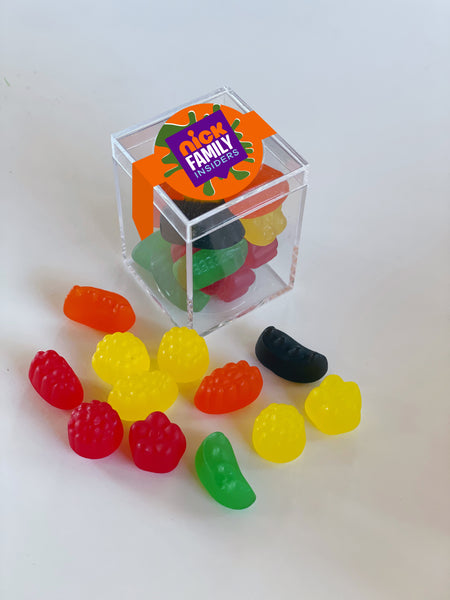 juju fruits personalize candy cubes with logo