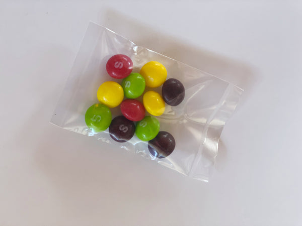 Skittles Candy Bags with Personalized Labels