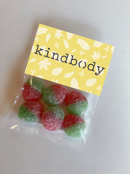 sour patch strawberry promotional candy bags with logo