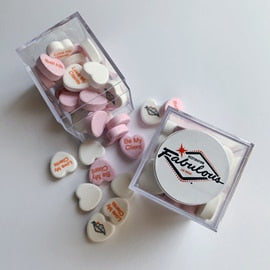 personalized candy cubes