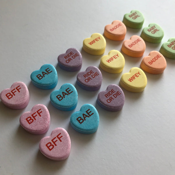 custom personalized candy hearts