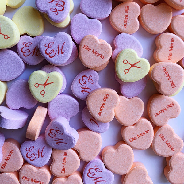.Custom Candy Hearts: 900 hearts