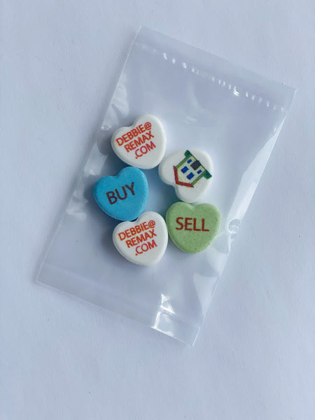 Custom Printed Candy Hearts